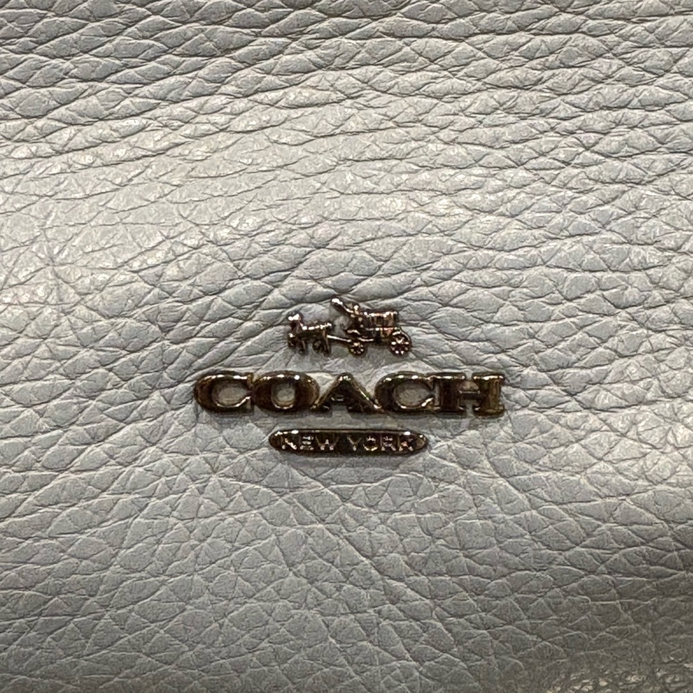 Coach Mercer Cornflower Blue Leather Satchel - Picture 6 of 11